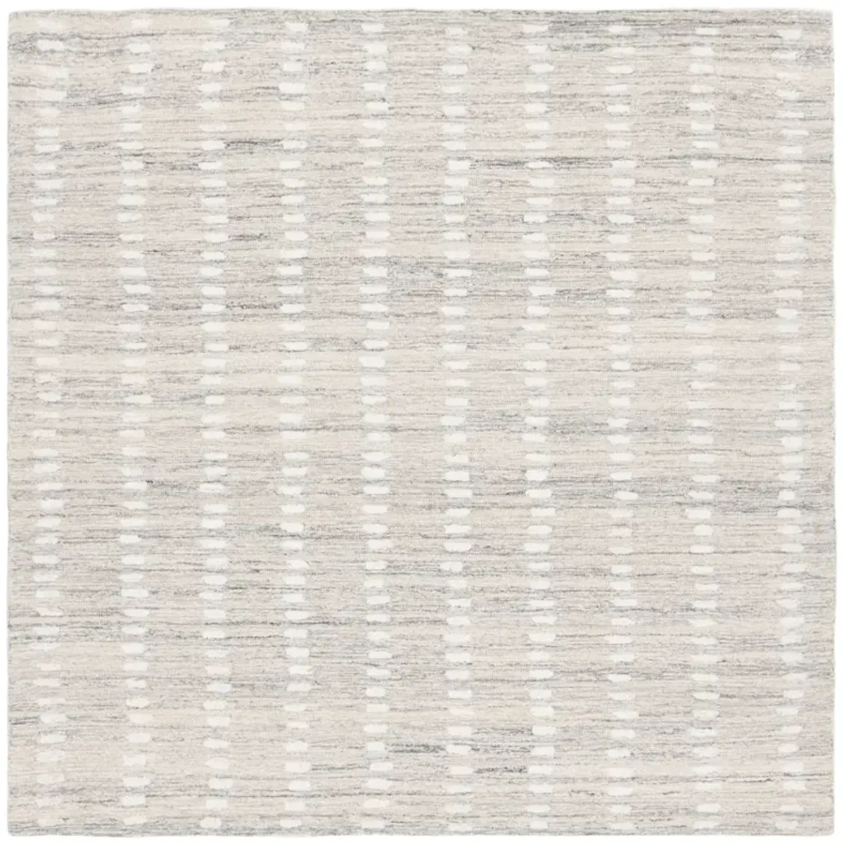 ABSTRACT 498 SILVER  6' x 6' Square Square Rug