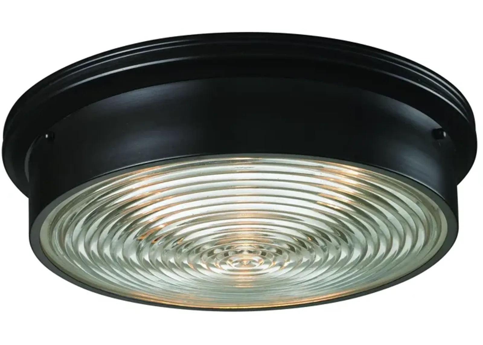 Chadwick 15" Wide 3-Light Flush Mount - Oiled Bronze