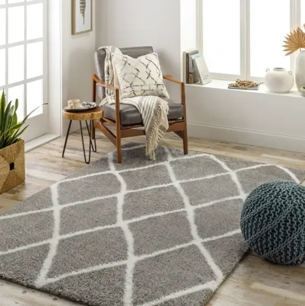 Cloudy Shag CDG-2313 7'10" x 10' Machine Woven Rug