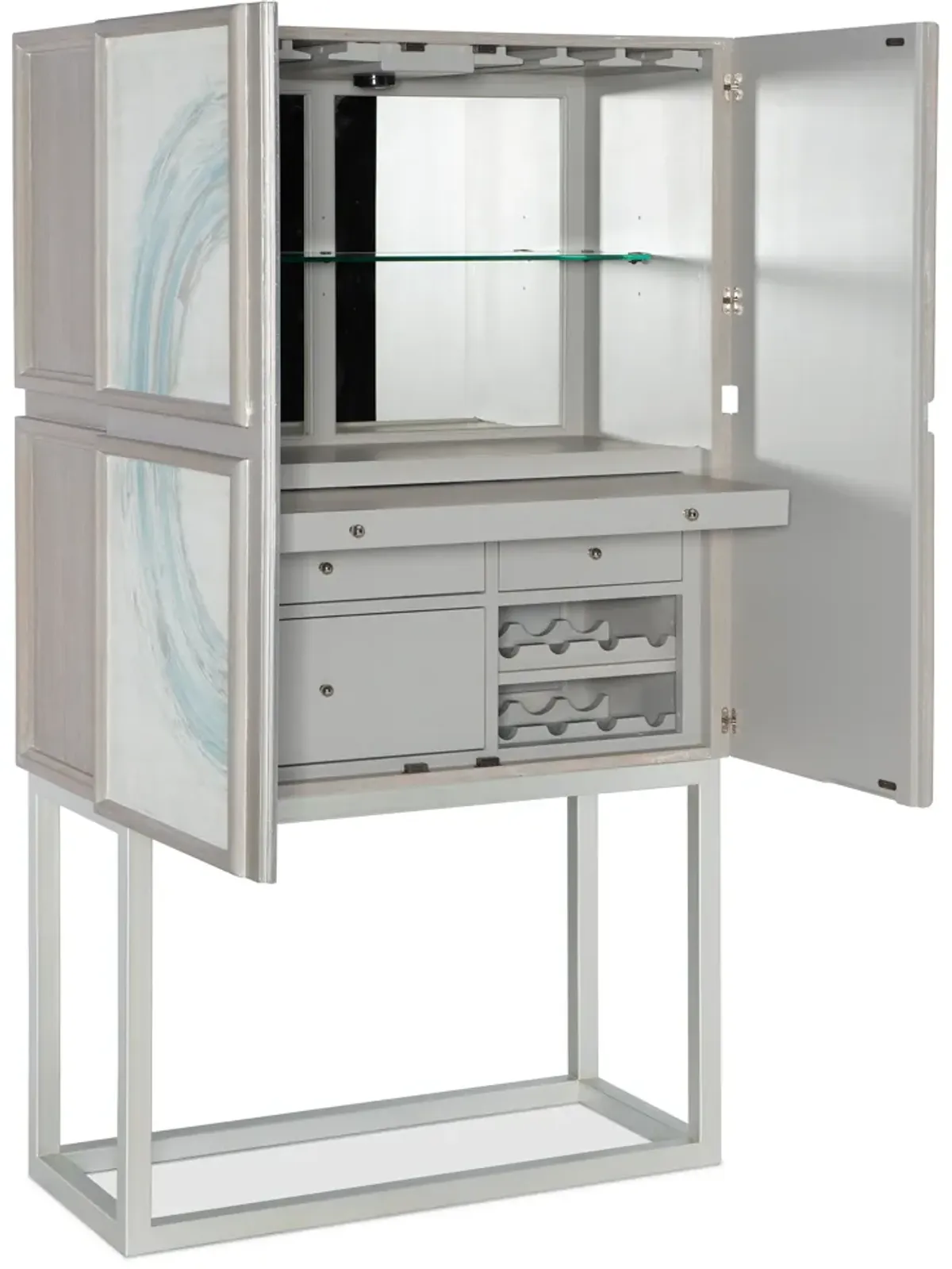 Melange Kandin Bar Cabinet