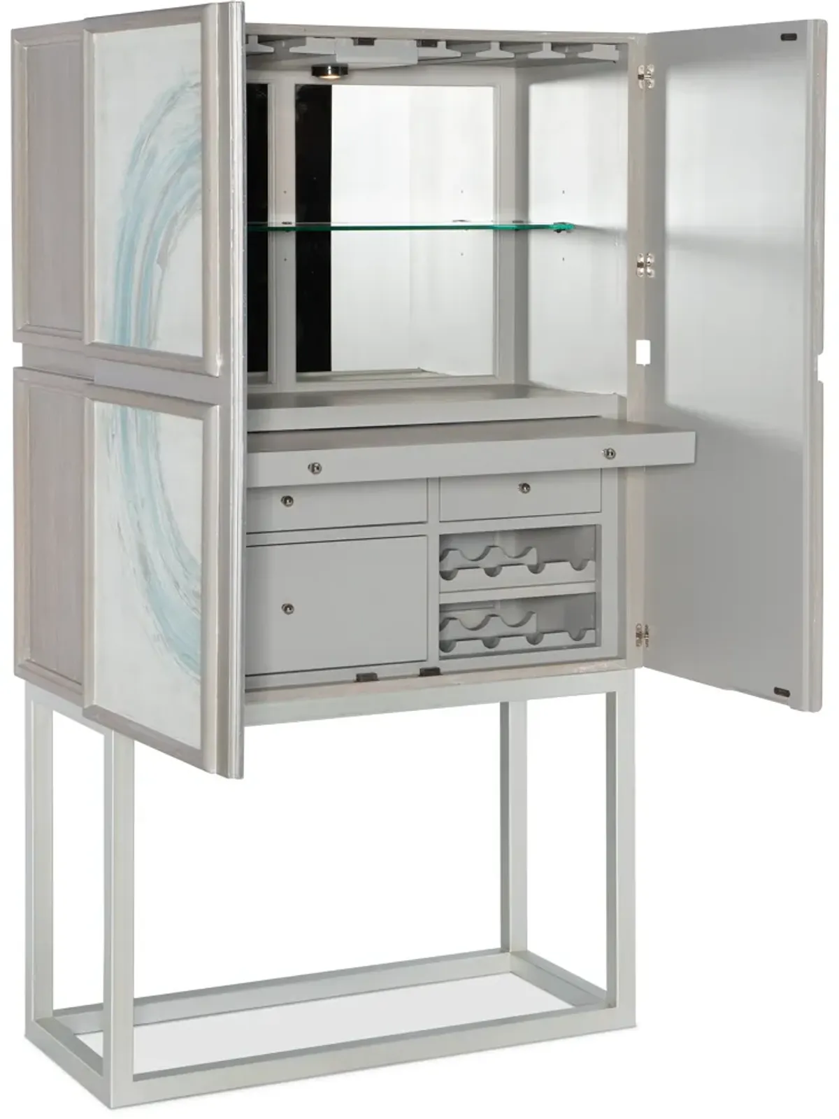 Melange Kandin Bar Cabinet