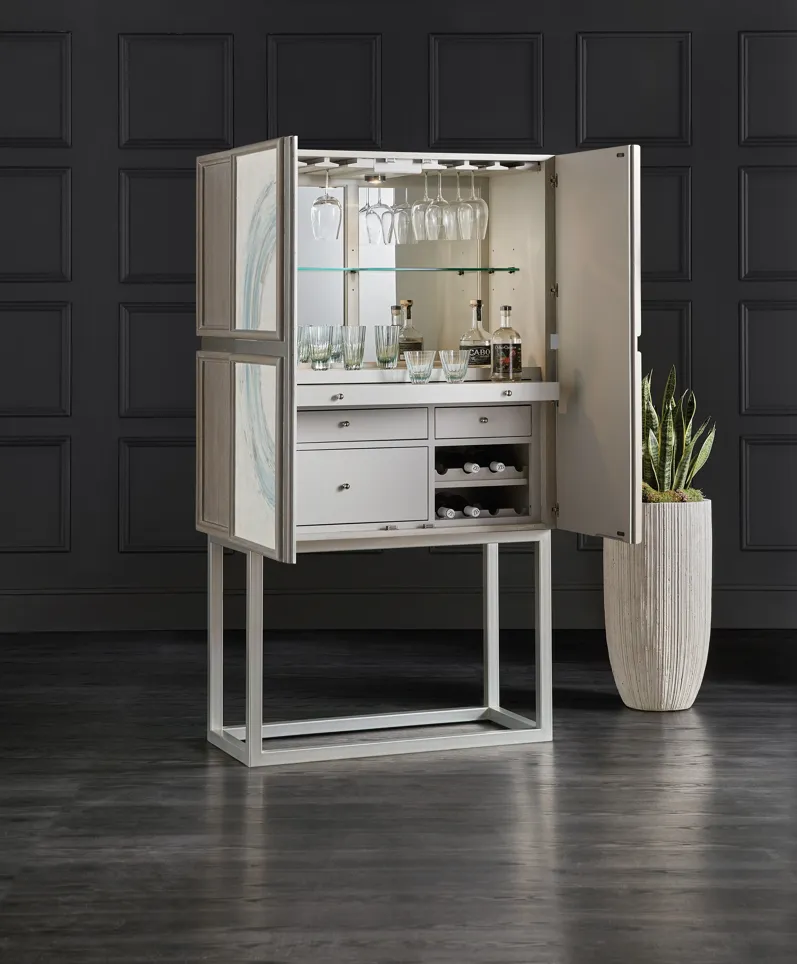 Melange Kandin Bar Cabinet