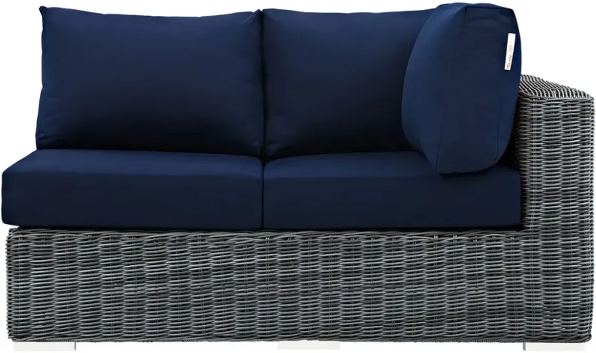 Summon Outdoor Patio Sunbrella® Right Arm Loveseat