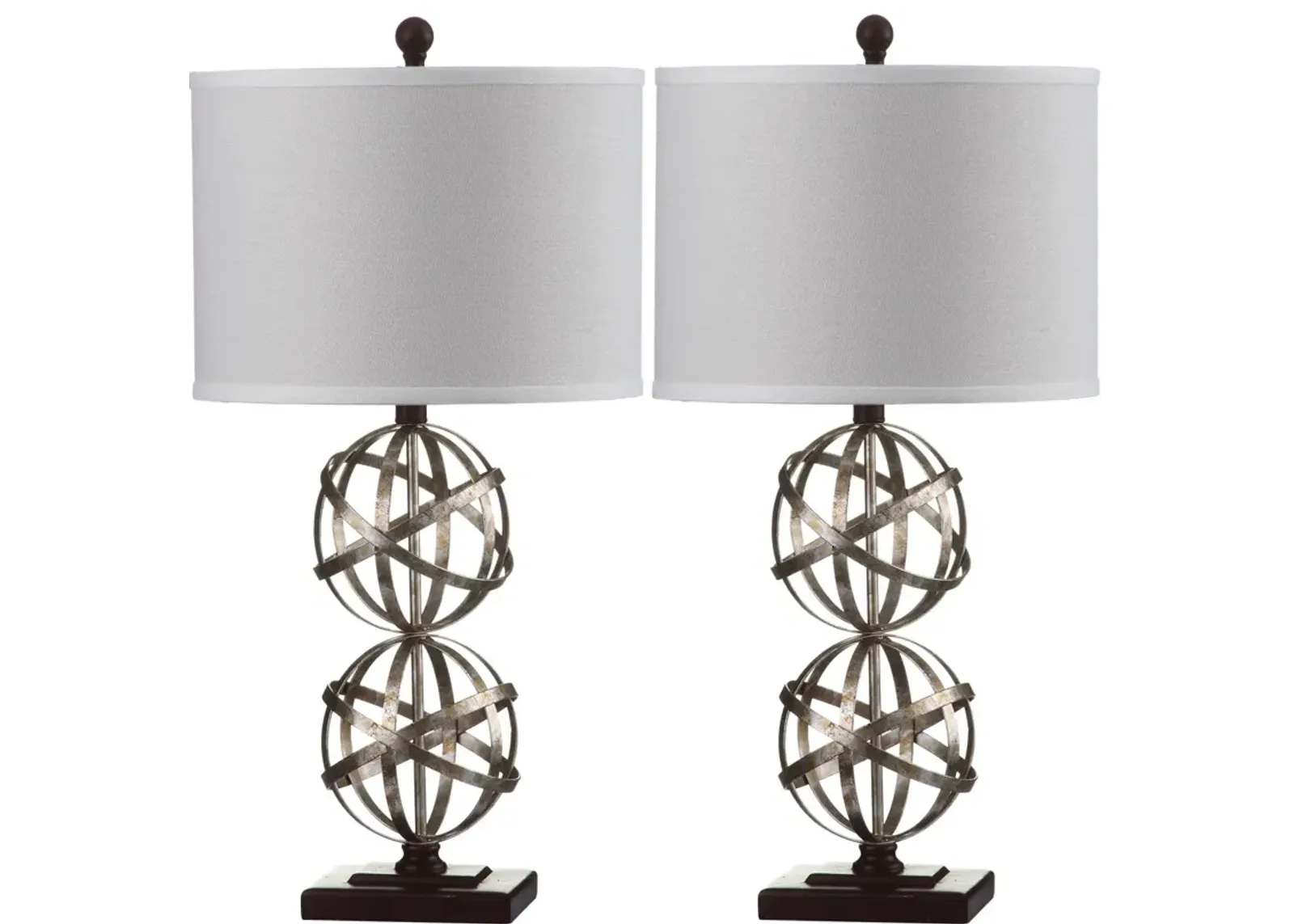 Haley 28-Inch H Double Spher Table Lamp - Set of 2