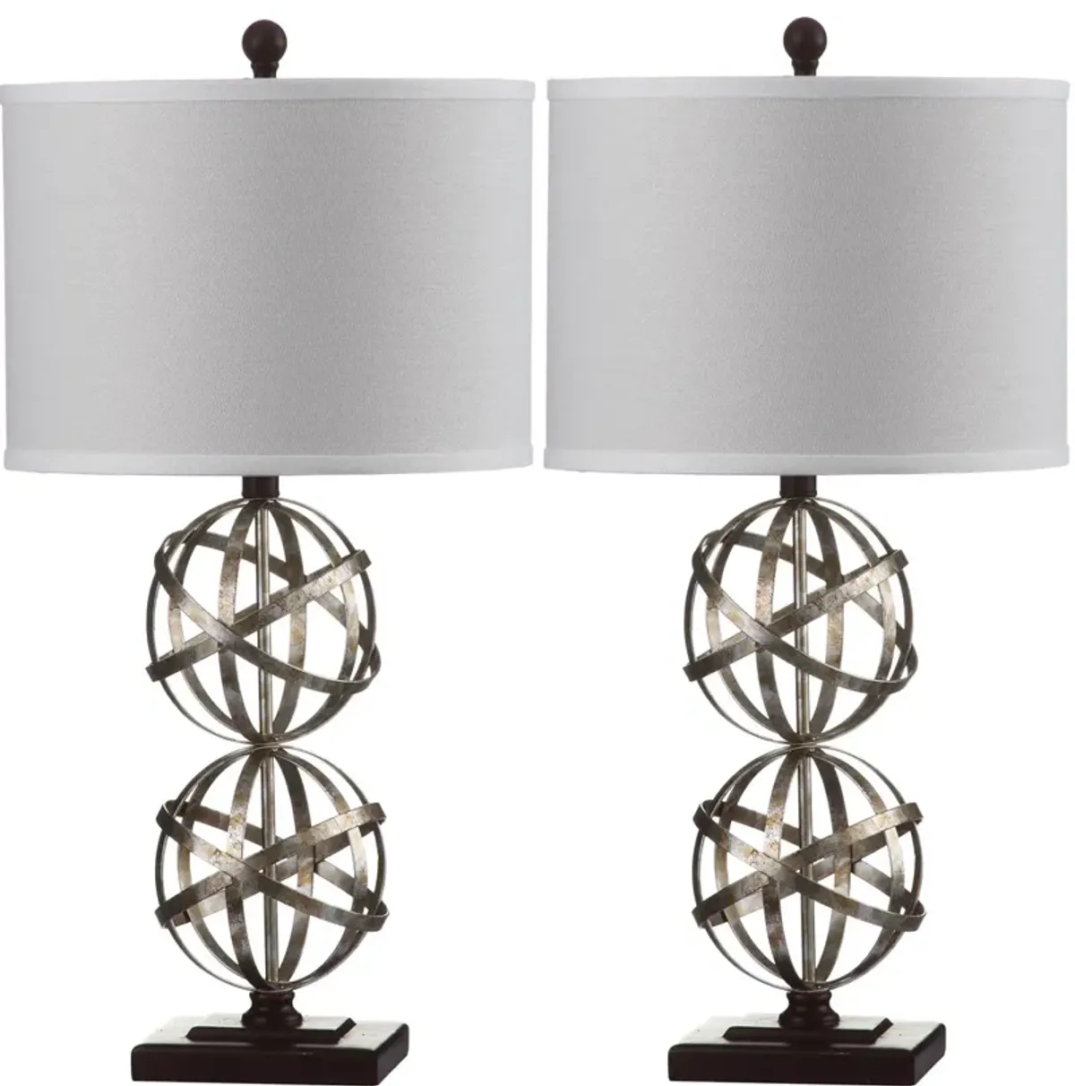 Haley 28-Inch H Double Spher Table Lamp - Set of 2