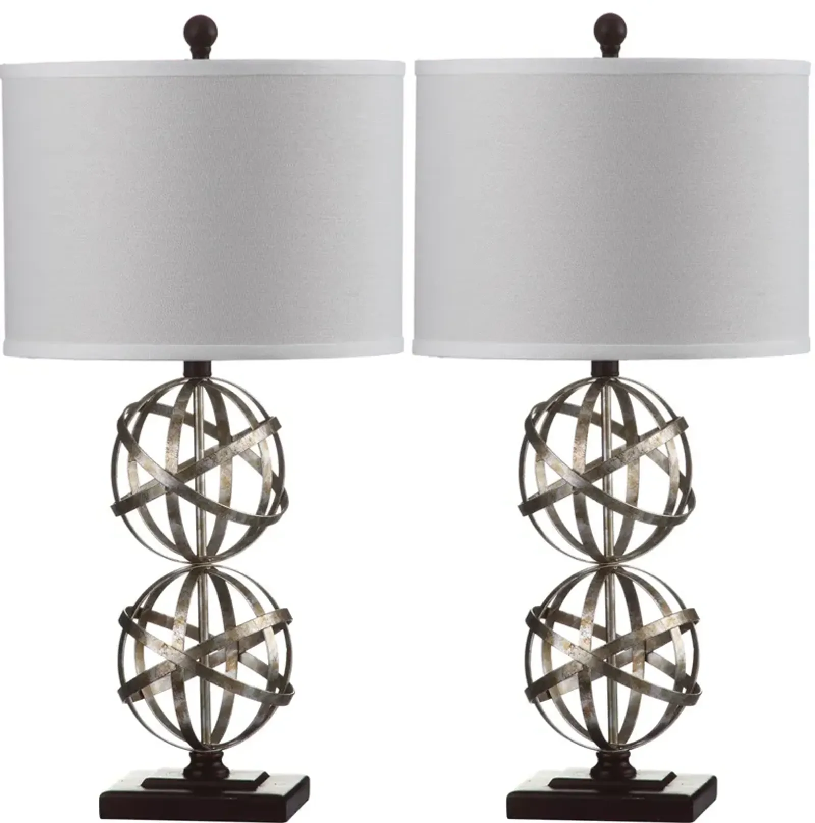 Haley 28-Inch H Double Spher Table Lamp - Set of 2