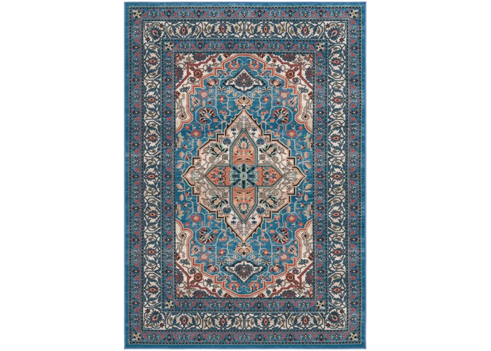 JOURNEY 105 BLUE  4'-4' x 6'-4' Small Rectangle Rug