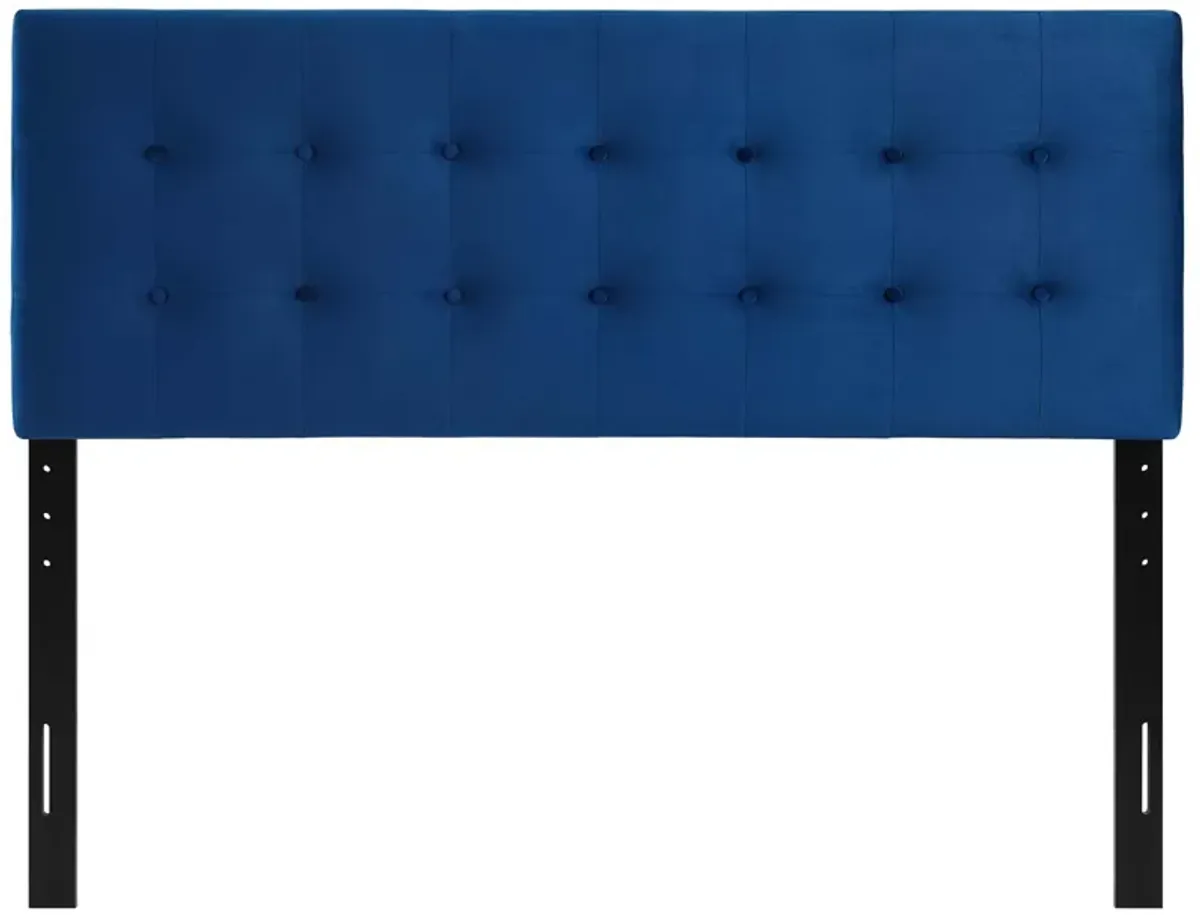 Emily King Biscuit Tufted Performance Velvet Headboard