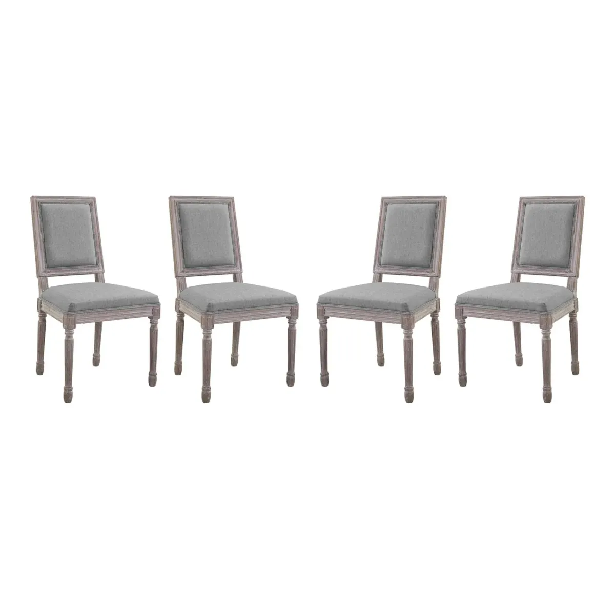 Court Dining Side Chair Upholstered Fabric Set of 4