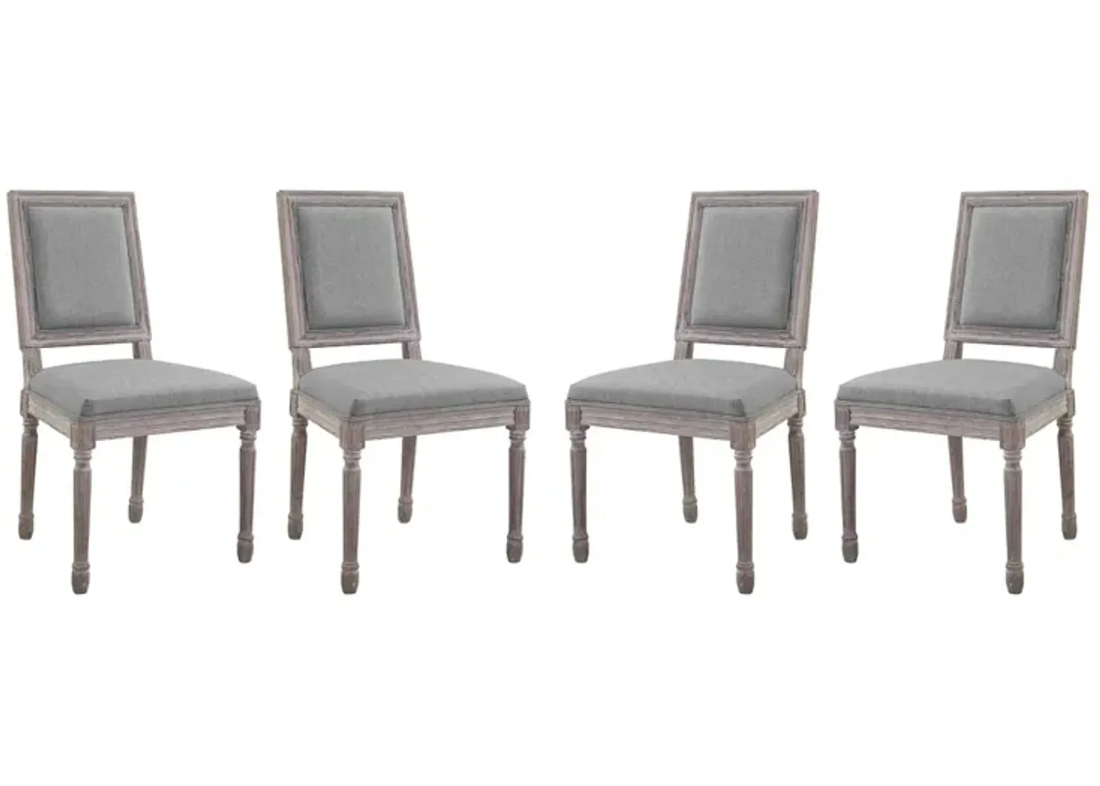 Court Dining Side Chair Upholstered Fabric Set of 4