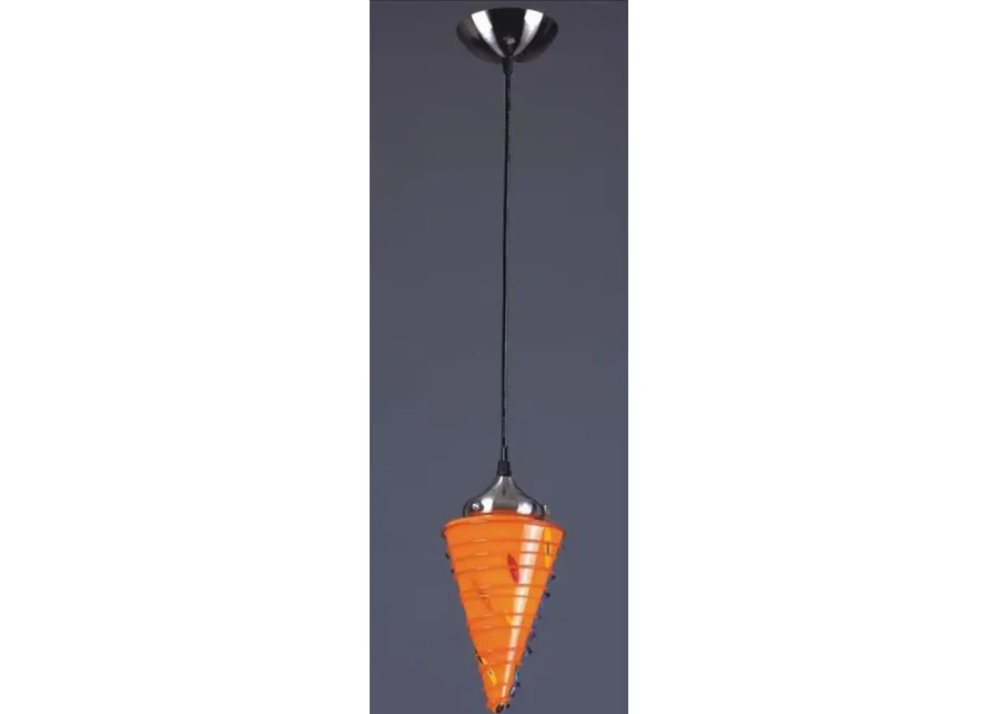 PAZZO COLLECTION         WILD ORANGE 1 LT PENDANT