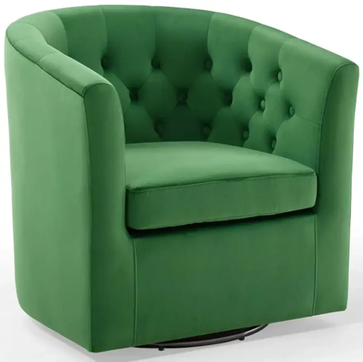 Prospect Tufted Performance Velvet Swivel Armchair