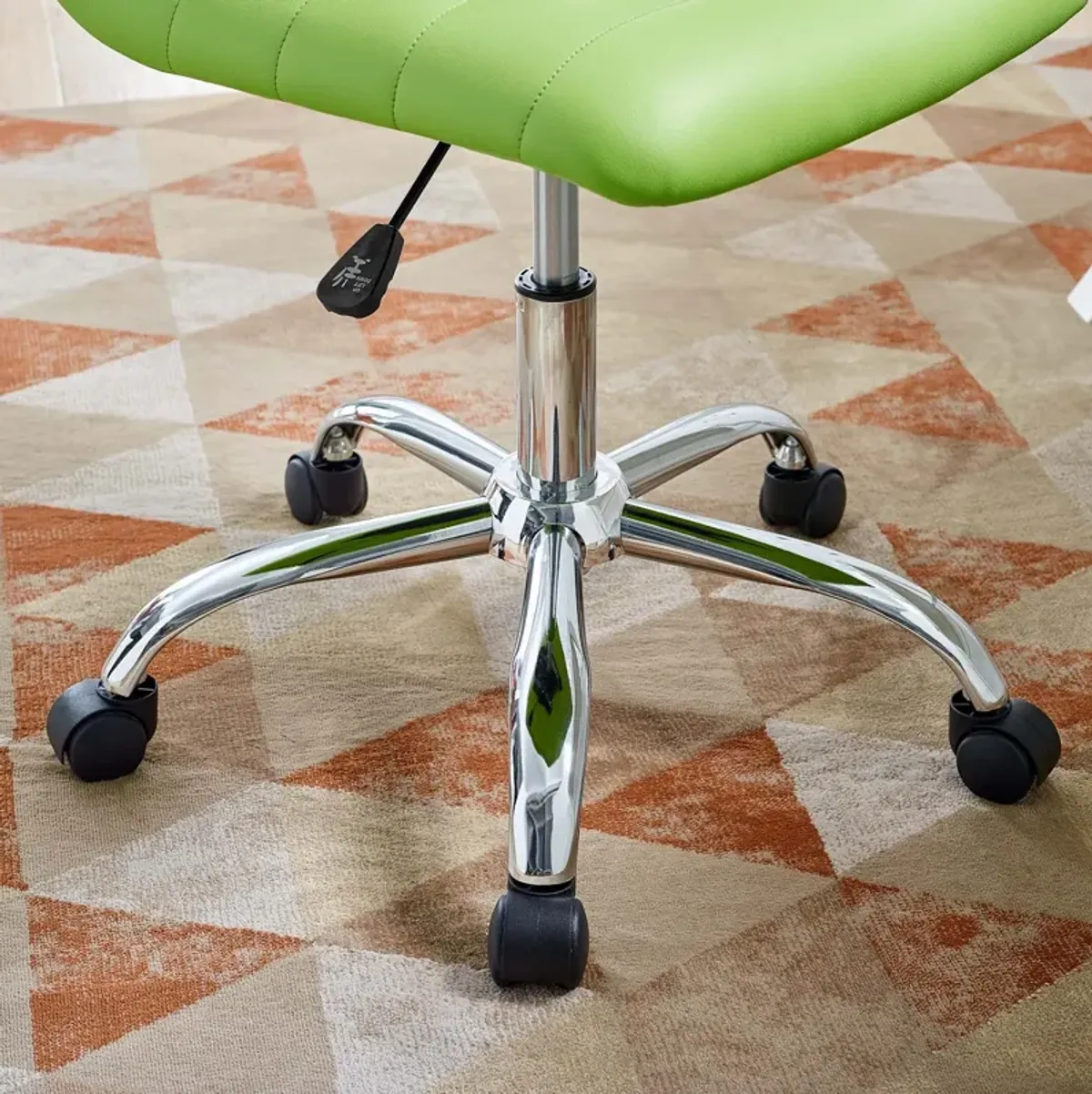 Ripple Armless Mid Back Vinyl Office Chair