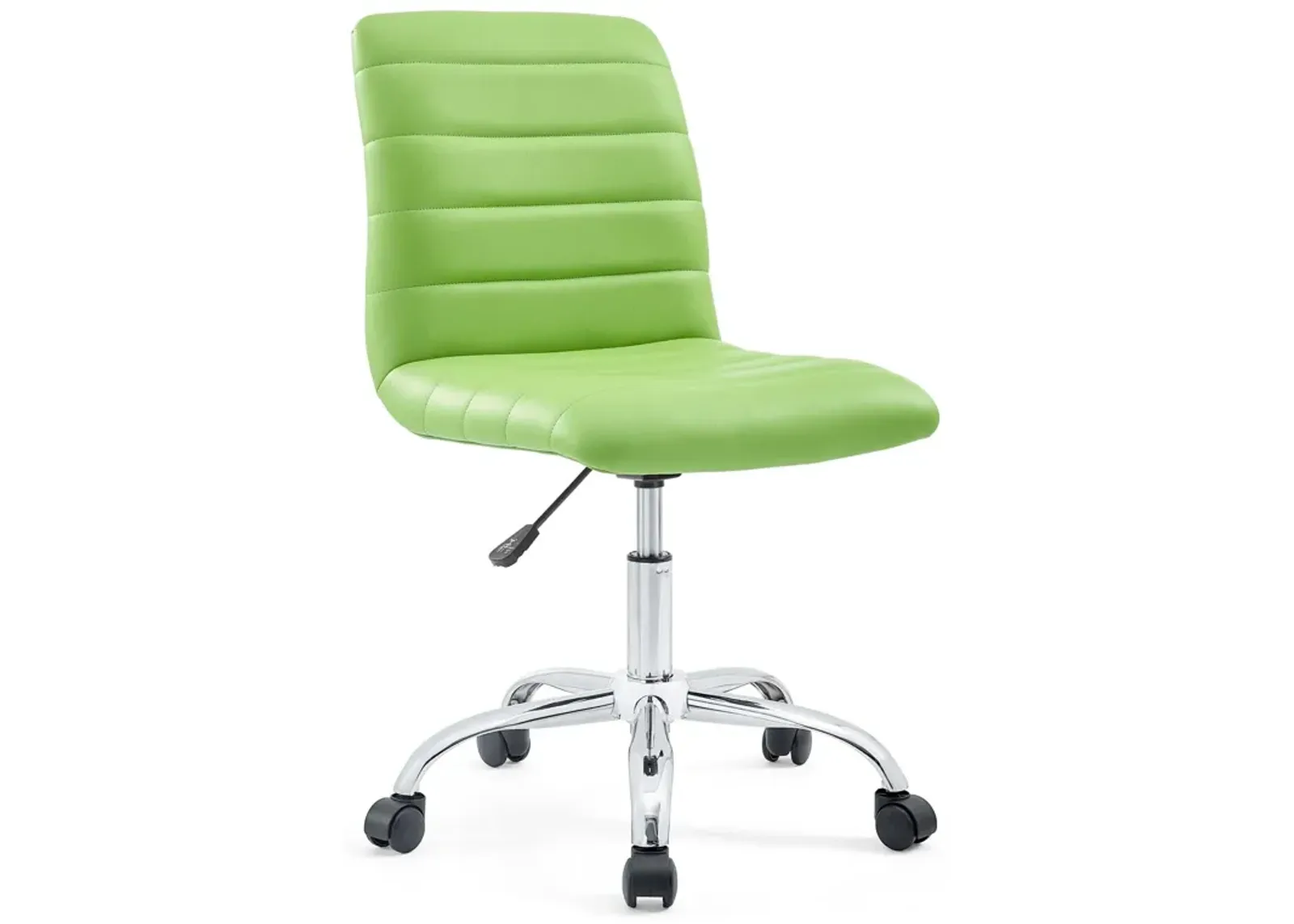 Ripple Armless Mid Back Vinyl Office Chair