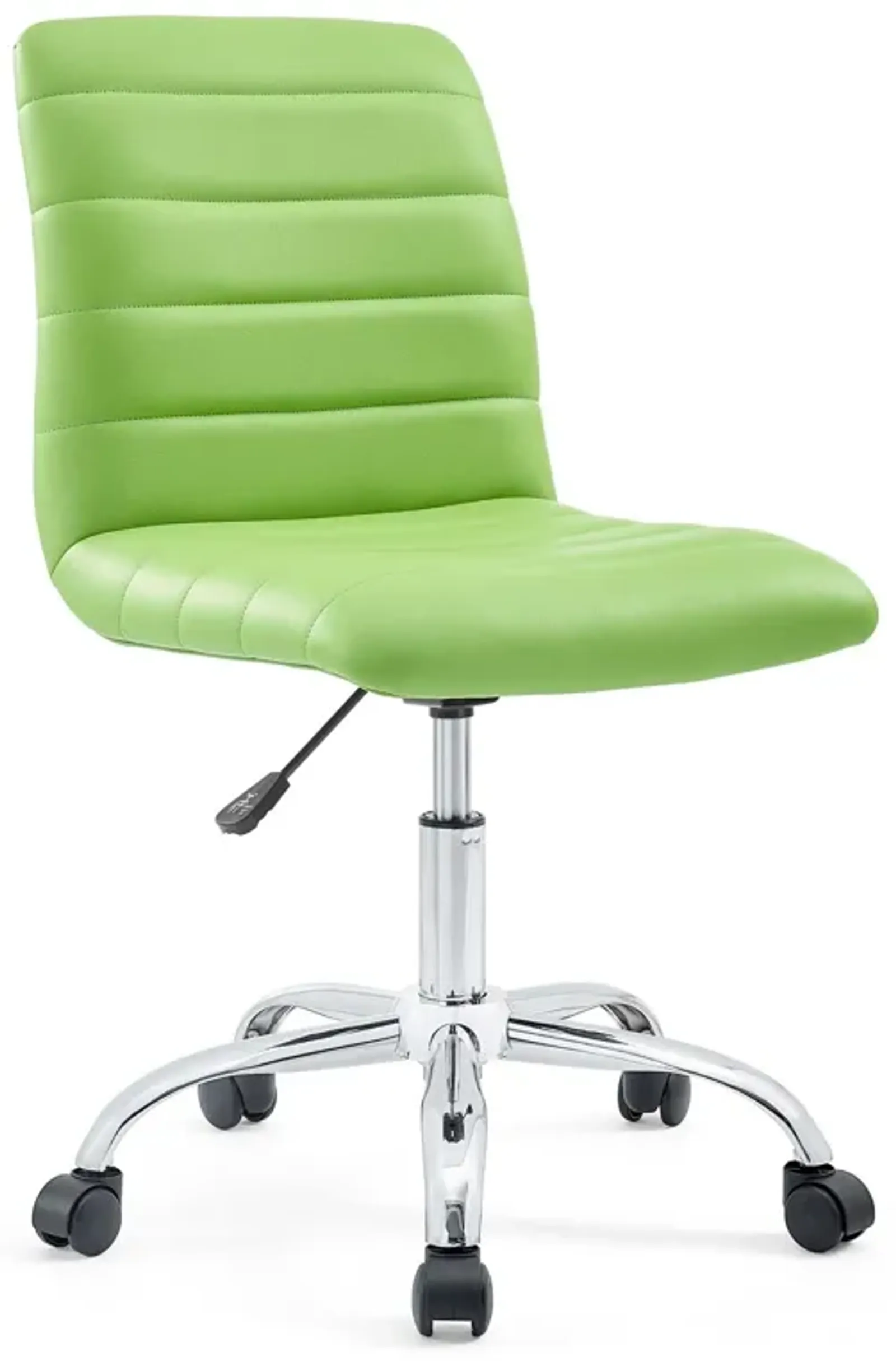 Ripple Armless Mid Back Vinyl Office Chair