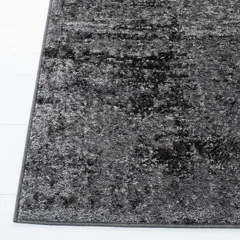 Adirondack Contemporary Black / Ivory 2'-6" X 8' Powerloomed Rug