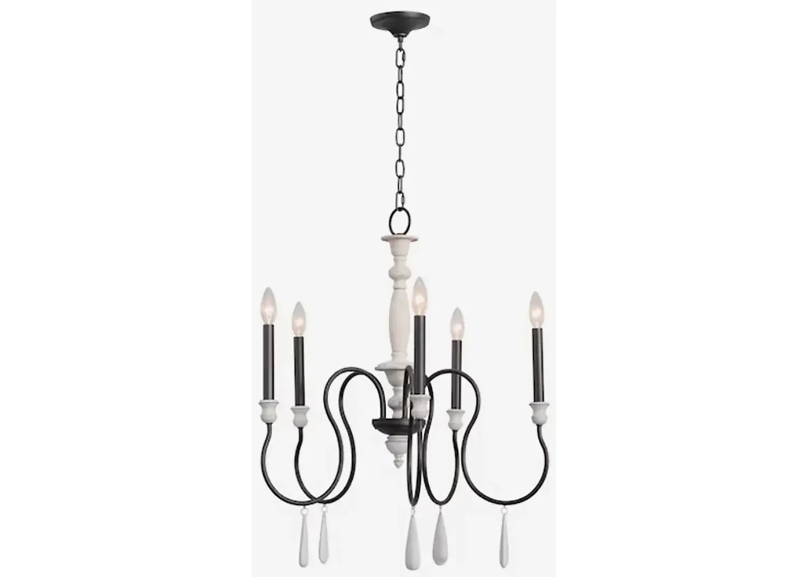 Brownell 24.5'' Wide 5-Light Chandelier - Anvil Iron