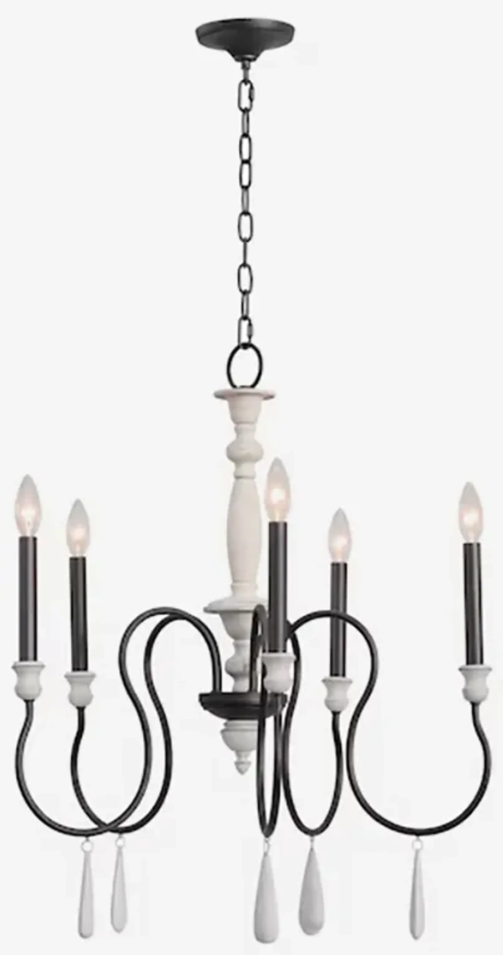 Brownell 24.5'' Wide 5-Light Chandelier - Anvil Iron