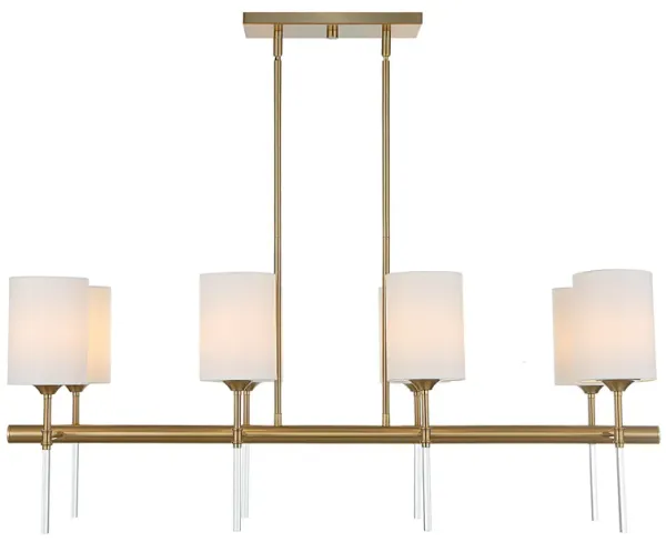Awyr 8 Light Linear Chandelier
