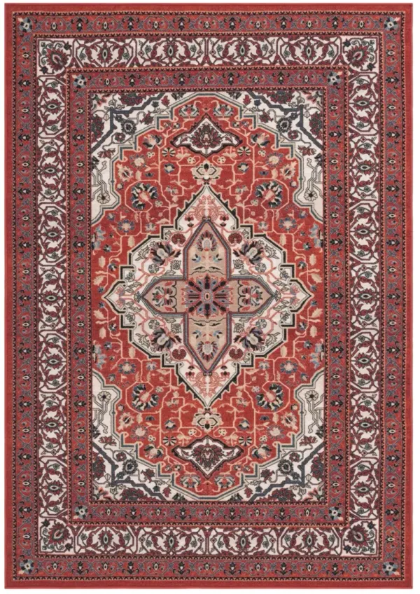 JOURNEY 105 RED  8'-9' x 12' Large Rectangle Rug