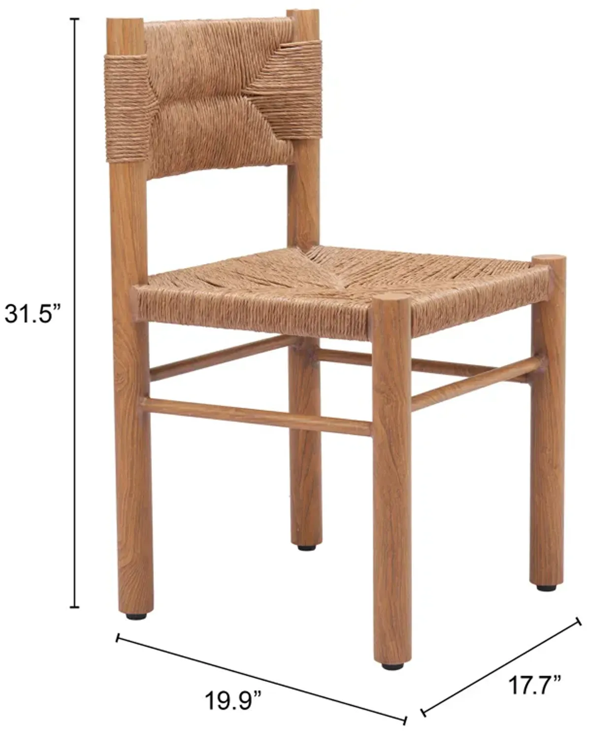 Iska Dining Chair (Set of 2) Natural