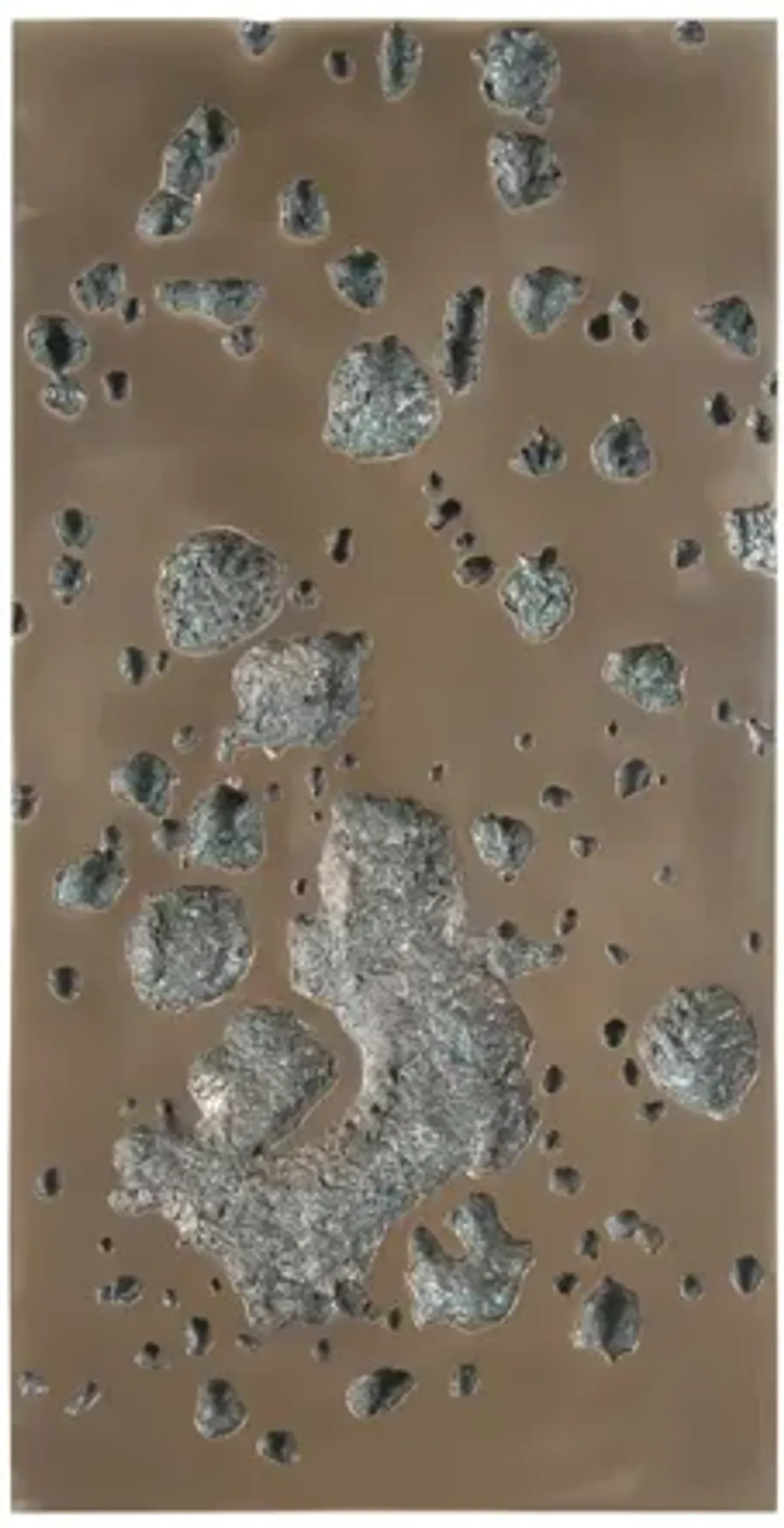 Splotch Wall Art - Rectangle Bronze Finish