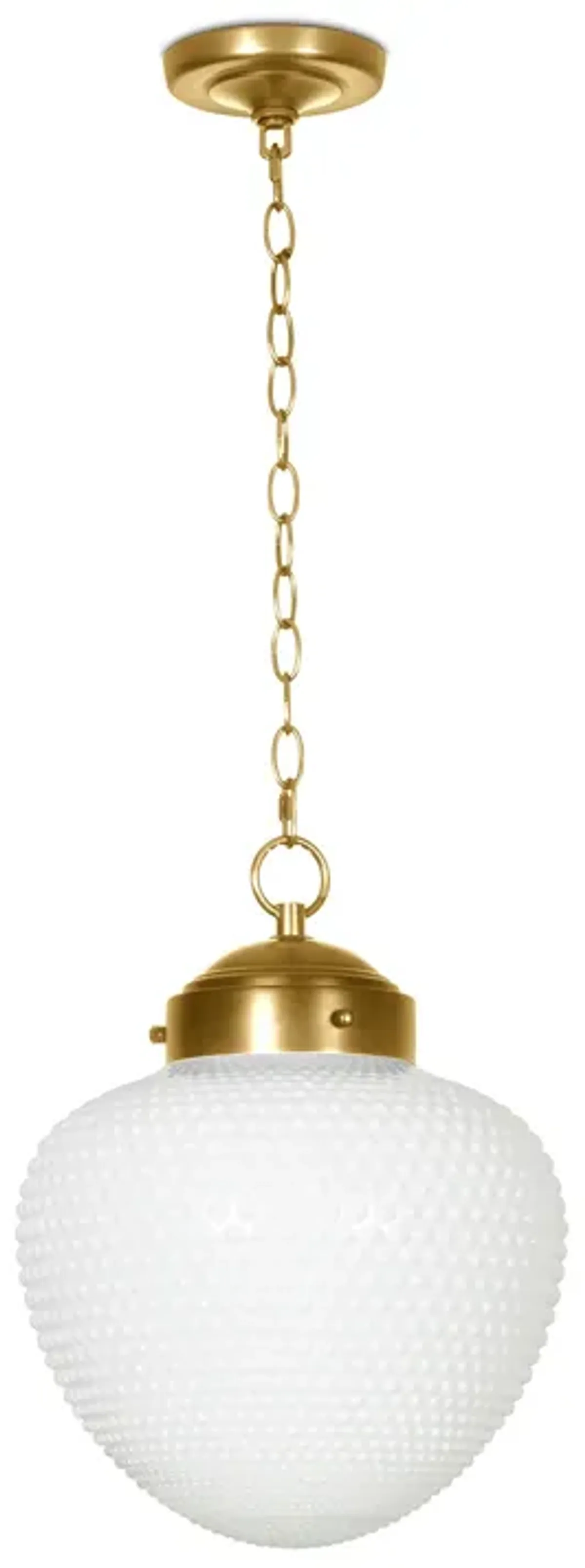 Cole Glass Pendant (Natural Brass)