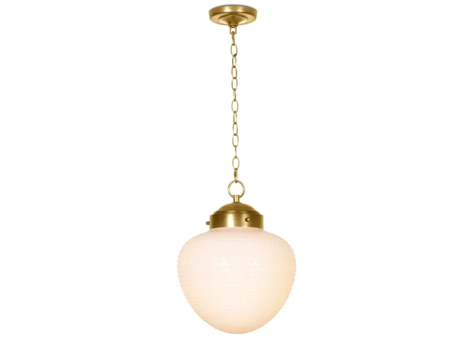 Cole Glass Pendant (Natural Brass)