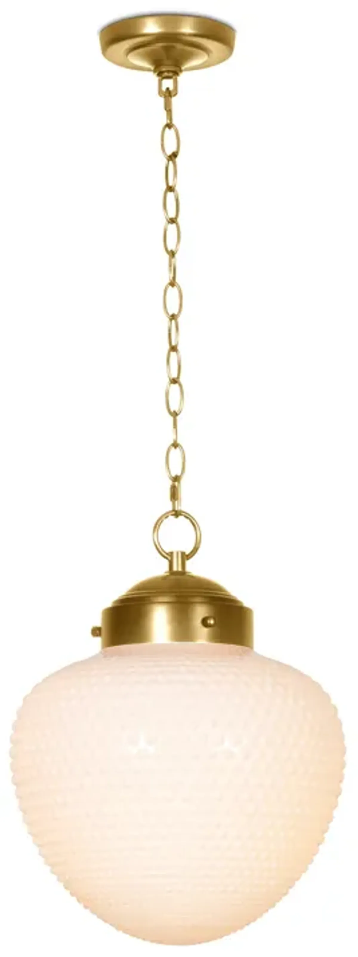 Cole Glass Pendant (Natural Brass)