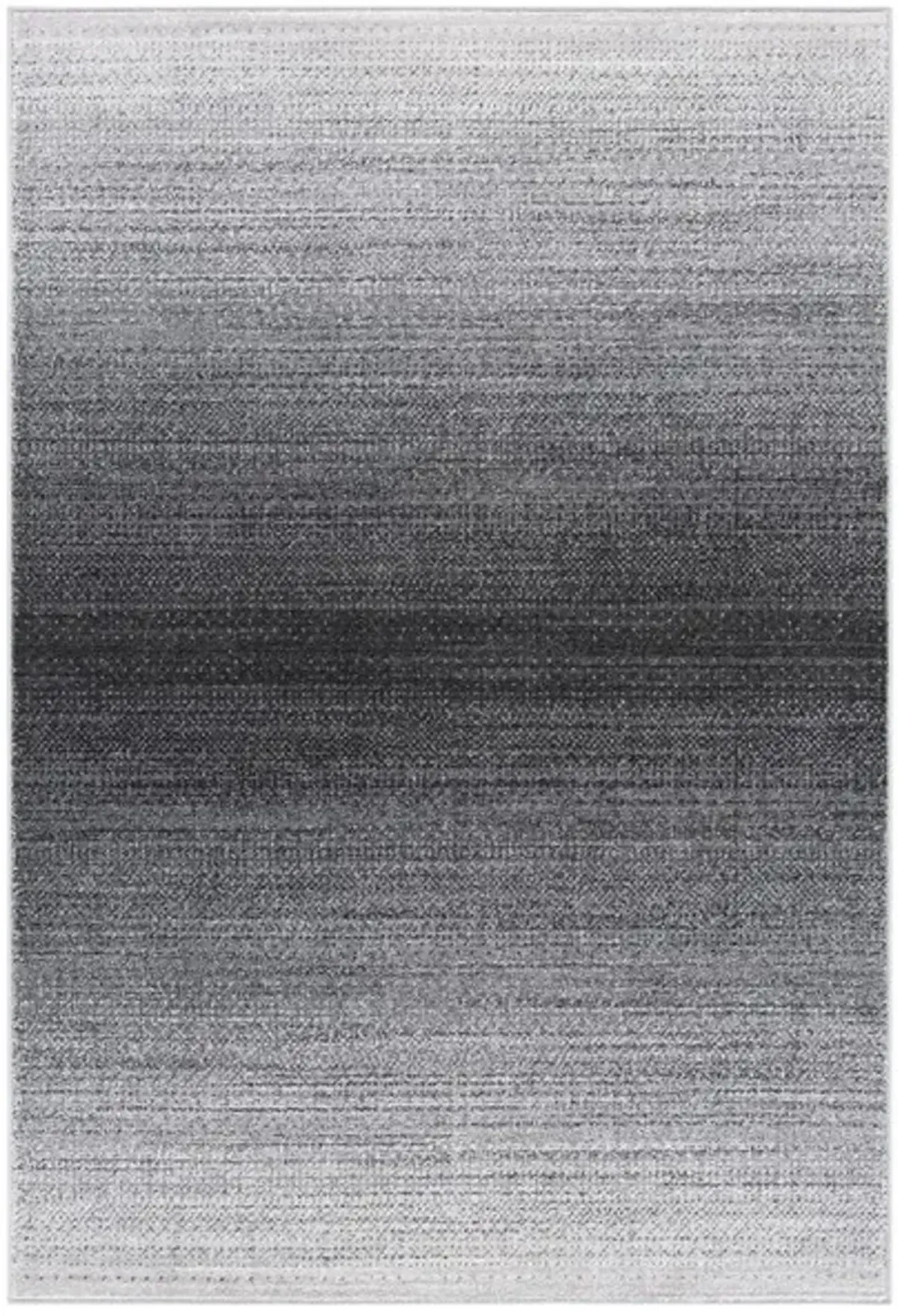 Adirondack Contemporary Grey / Dark Grey 2'-6" X 8' Powerloomed Rug