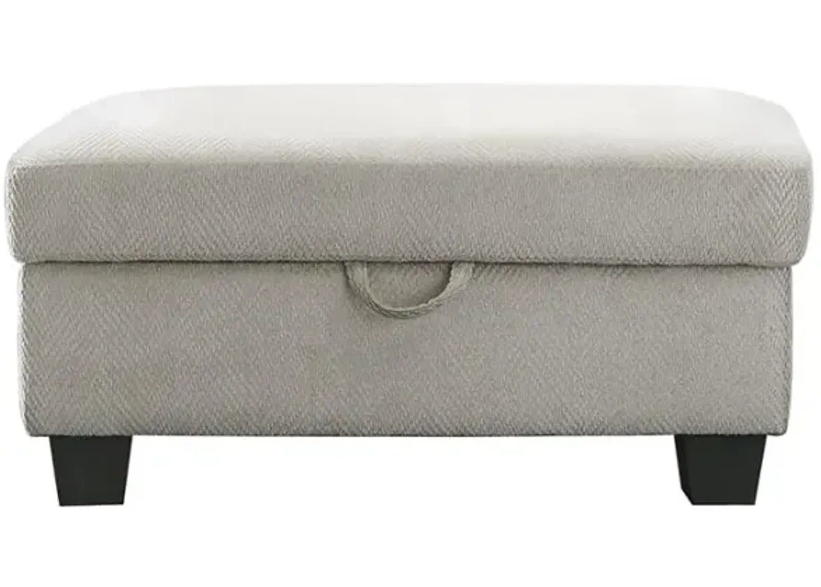 Whitson Upholstered Storage Ottoman Stone