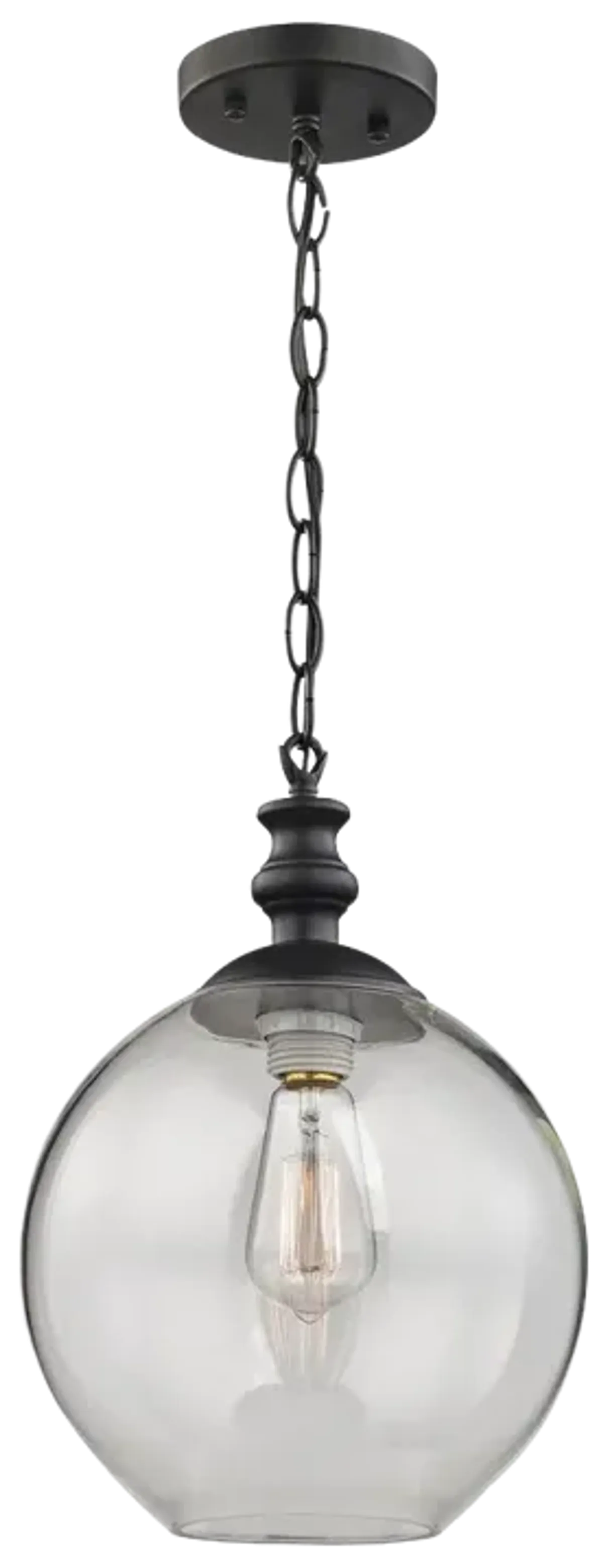 Bergen 10" Wide 1-Light Mini Pendant - Matte Black