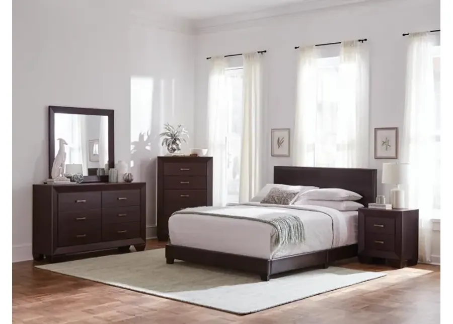 Dorian 5-piece California King Bedroom Set Brown and Dark Cocoa