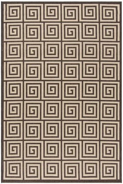 LINDEN 129 Collection LND129U-28 Creme / Brown 2'-2" X 8'