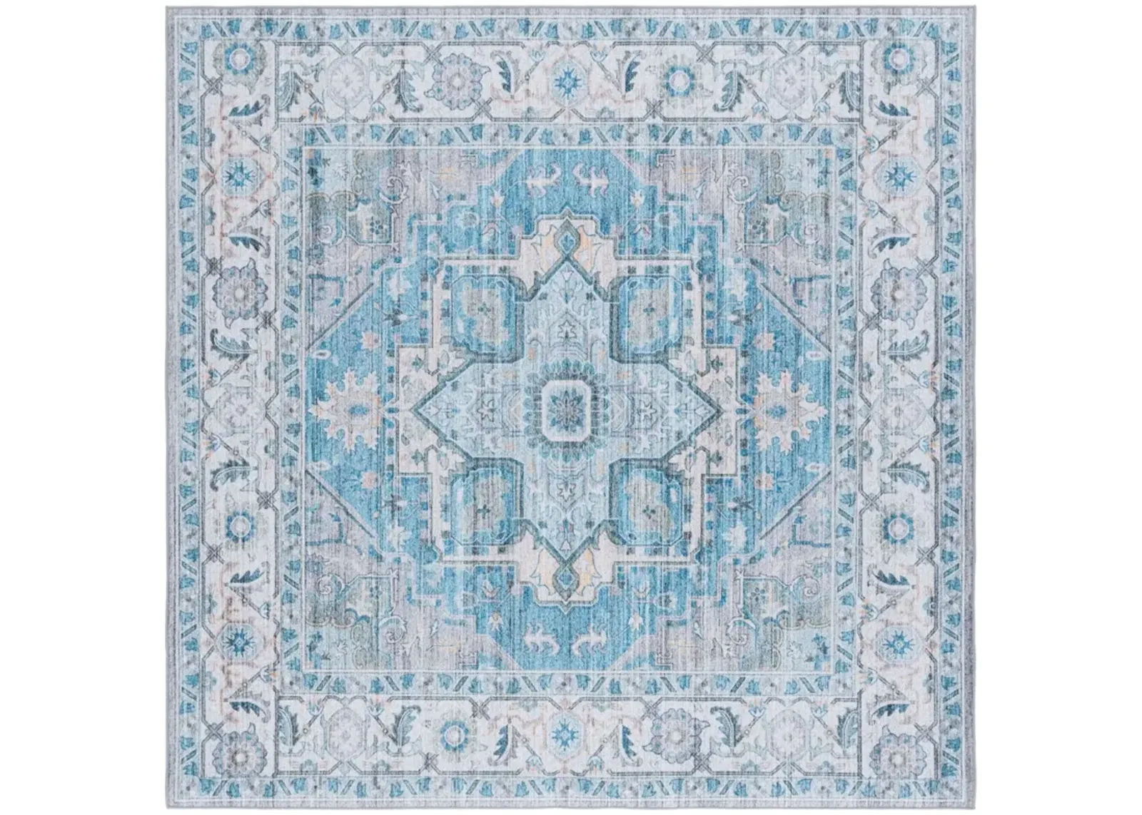 TUCSON 913 GREY  6' x 6' Square Square Rug