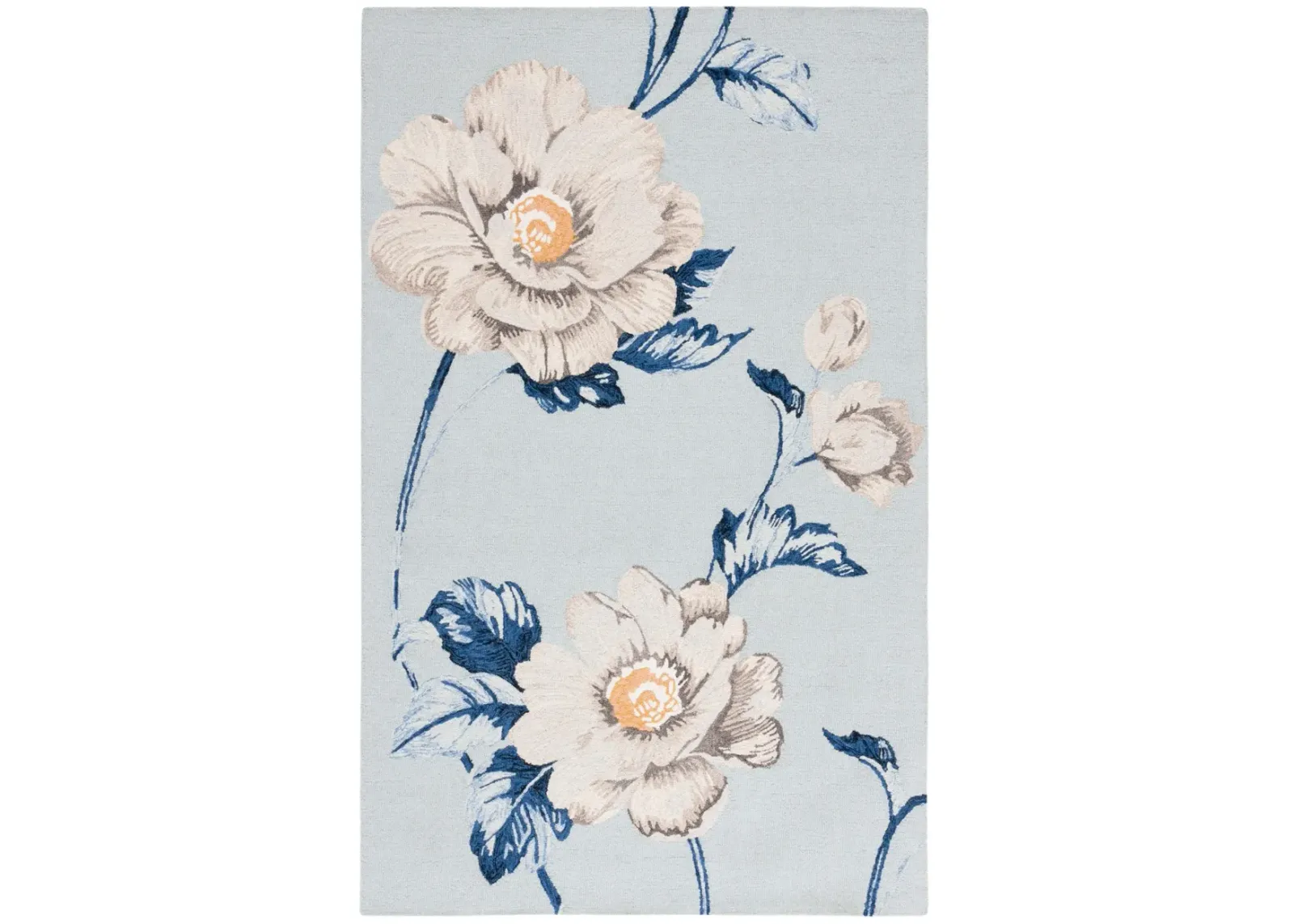 JARDIN 739 BLUE  3' x 5' Small Rectangle Rug