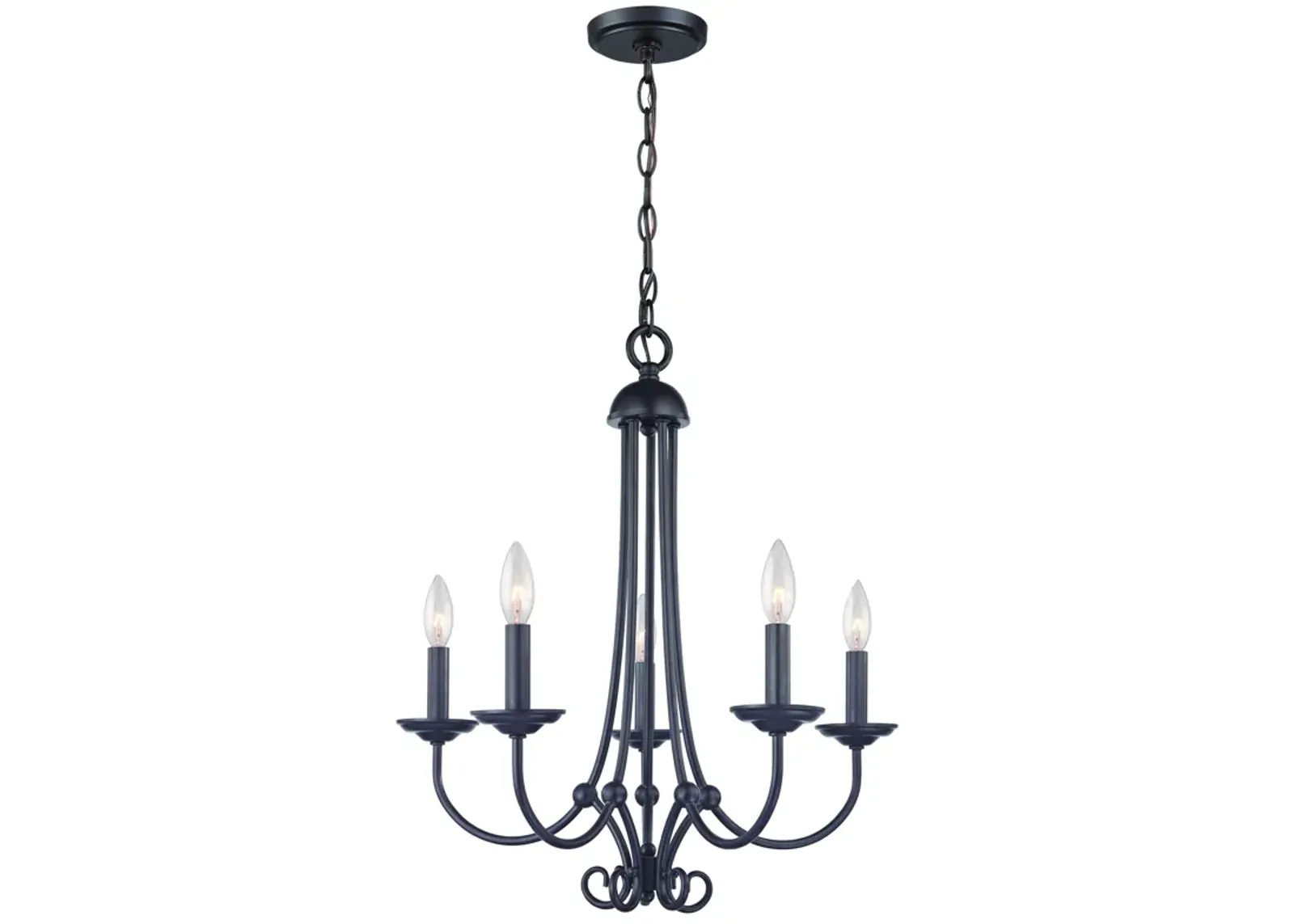 Williamsport 20" Wide 5-Light Chandelier - Oil Rubbed Bronze