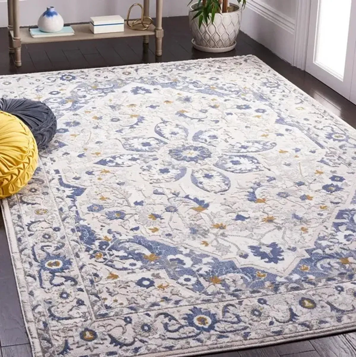 PALMA 314  Blue 2'-2' x 3'-9' Small Rectangle Rug