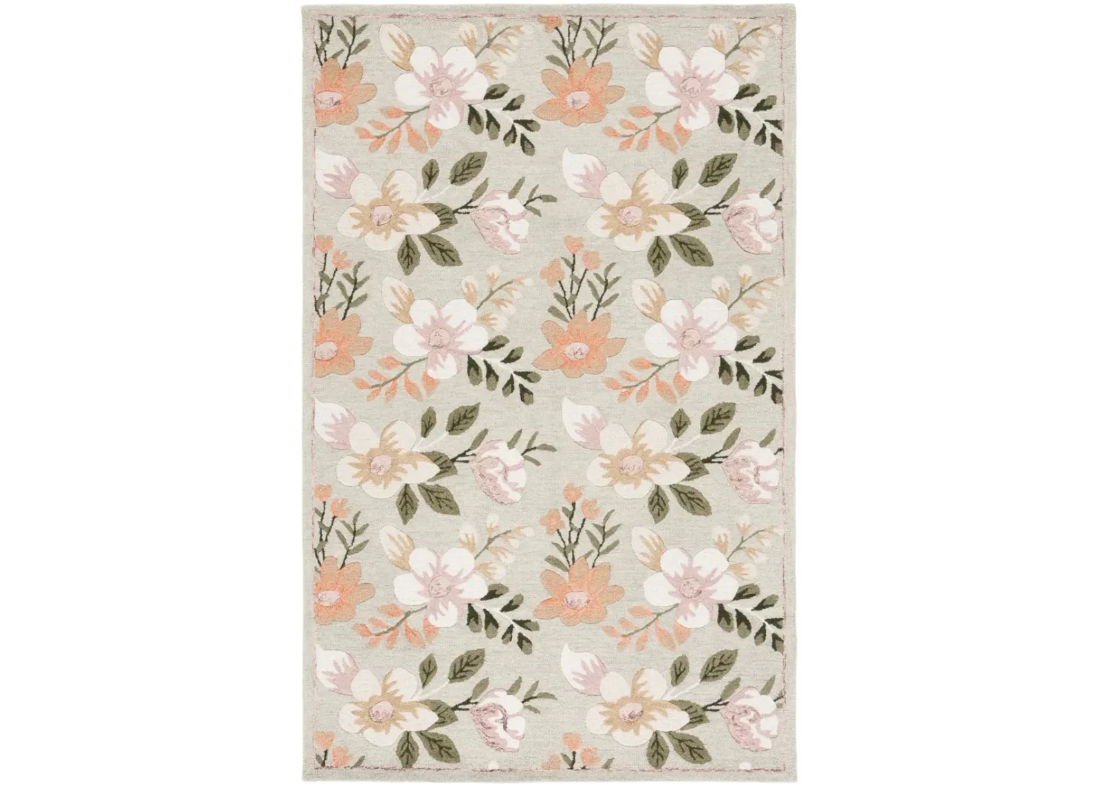 BLOSSOM 571 SAGE  4' x 6' Small Rectangle Rug