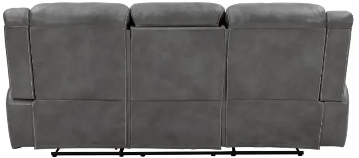 Conrad Upholstered Motion Sofa Cool Grey