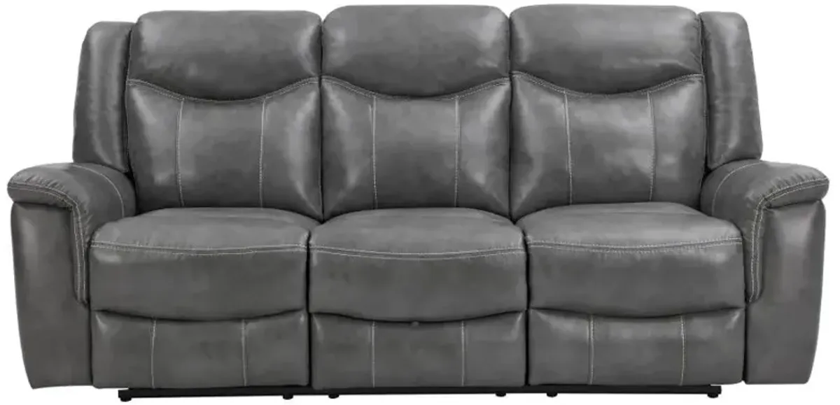 Conrad Upholstered Motion Sofa Cool Grey