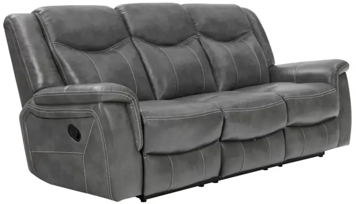 Conrad Upholstered Motion Sofa Cool Grey