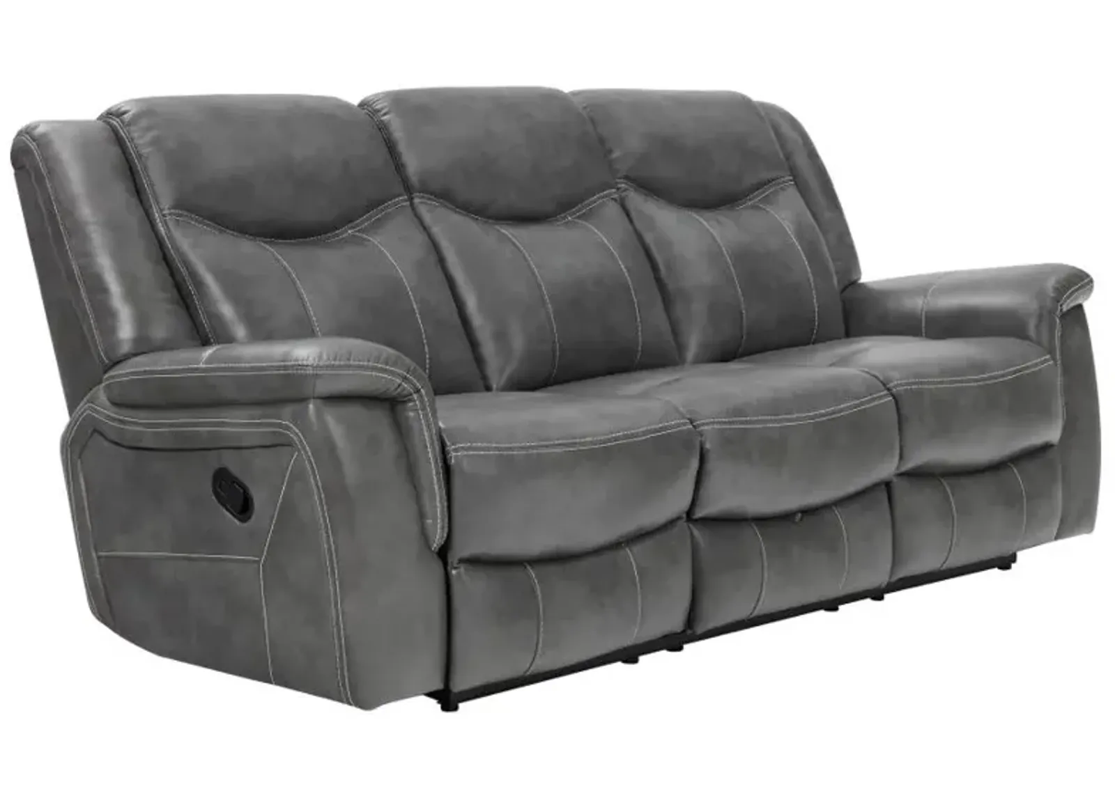 Conrad Upholstered Motion Sofa Cool Grey