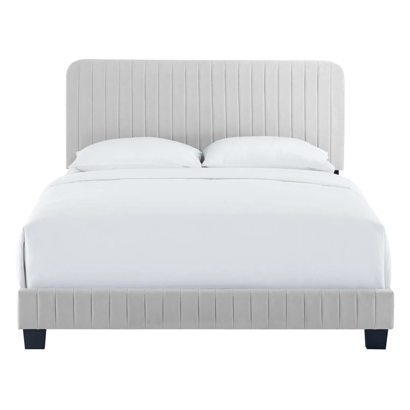 Celine Channel Tufted Performance Velvet Queen Bed