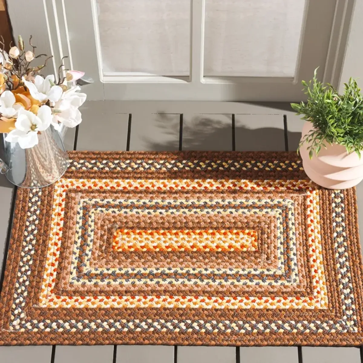 BRD313 BROWN  5' x 8' Medium Rectangle Rug