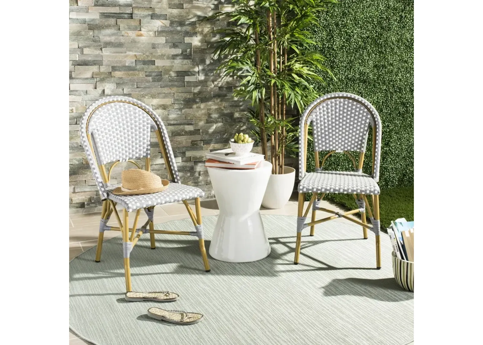 Salcha Indoor-Outdoor French Bistro  Side Chair - Set of 2