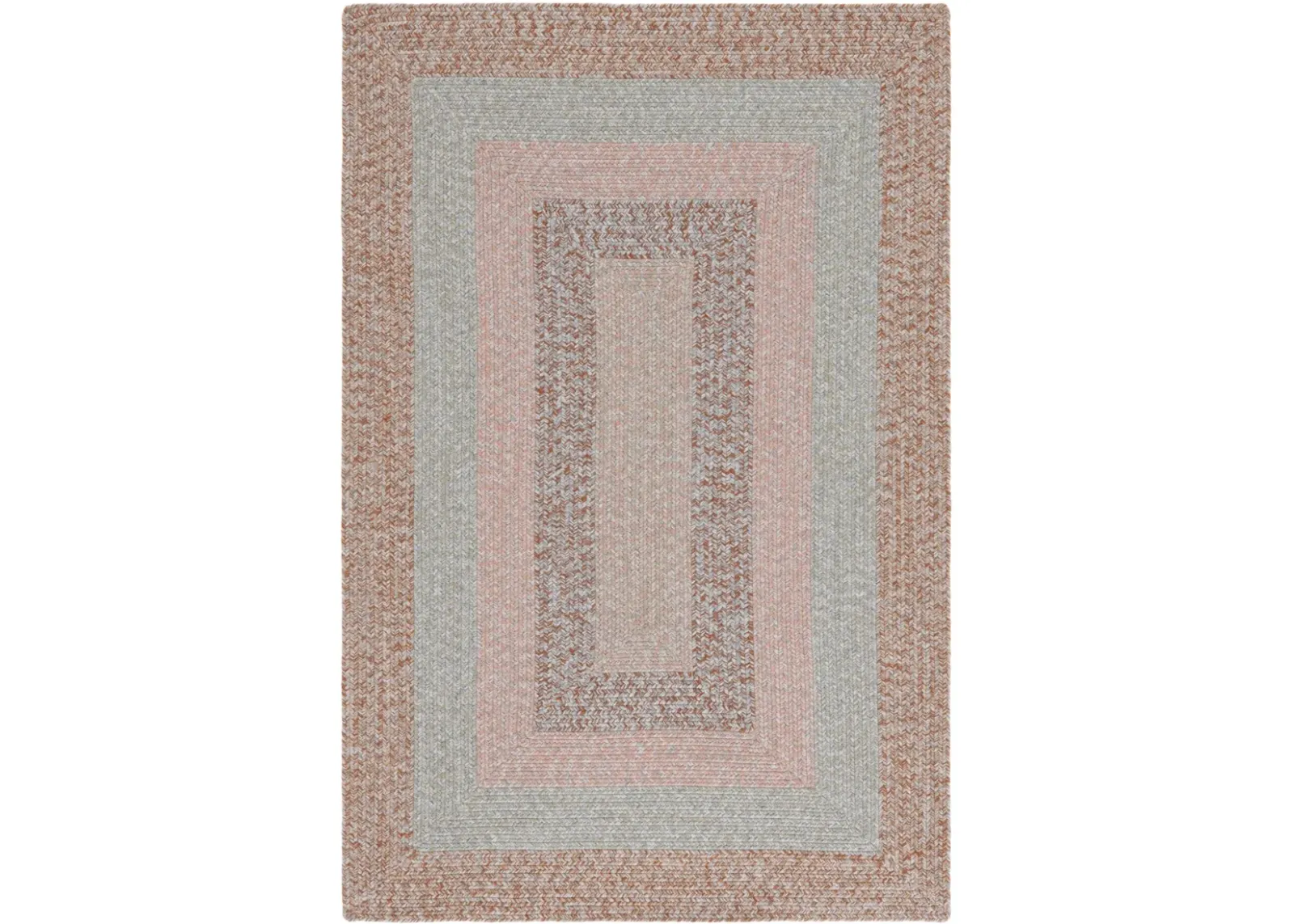 BRAIDED 318 BROWN  2' x 3' Accent Rug