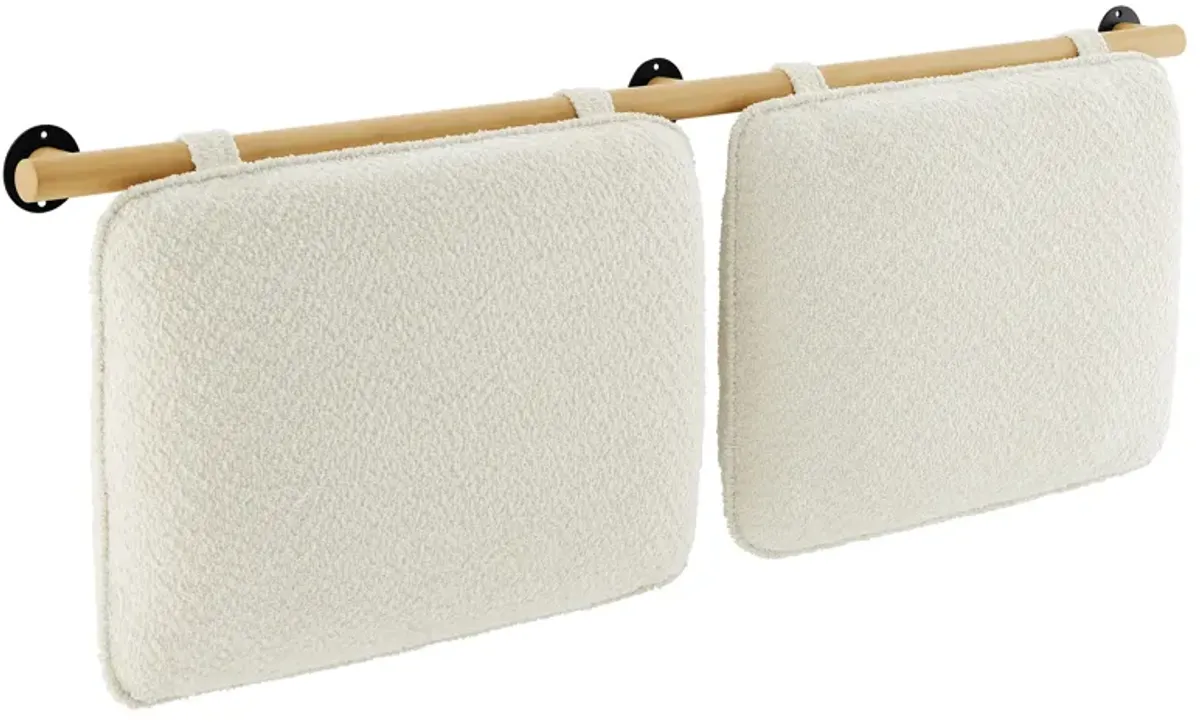 Anela Wall-Mounted Chenille Upholstered Queen Headboard by Modway