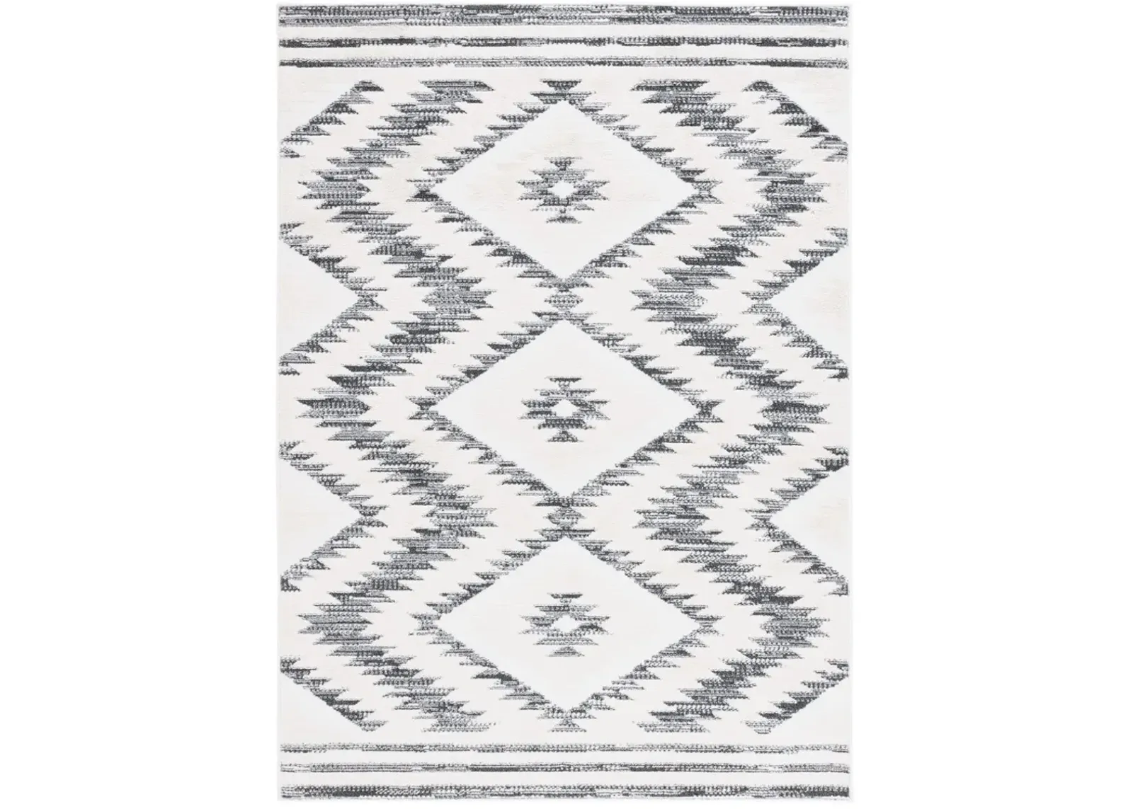 ALAMO 737 Grey 9' X 12' Large Rectangle Rug