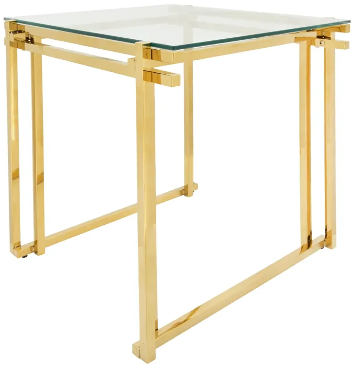 Metal 24" Side Table, Gold